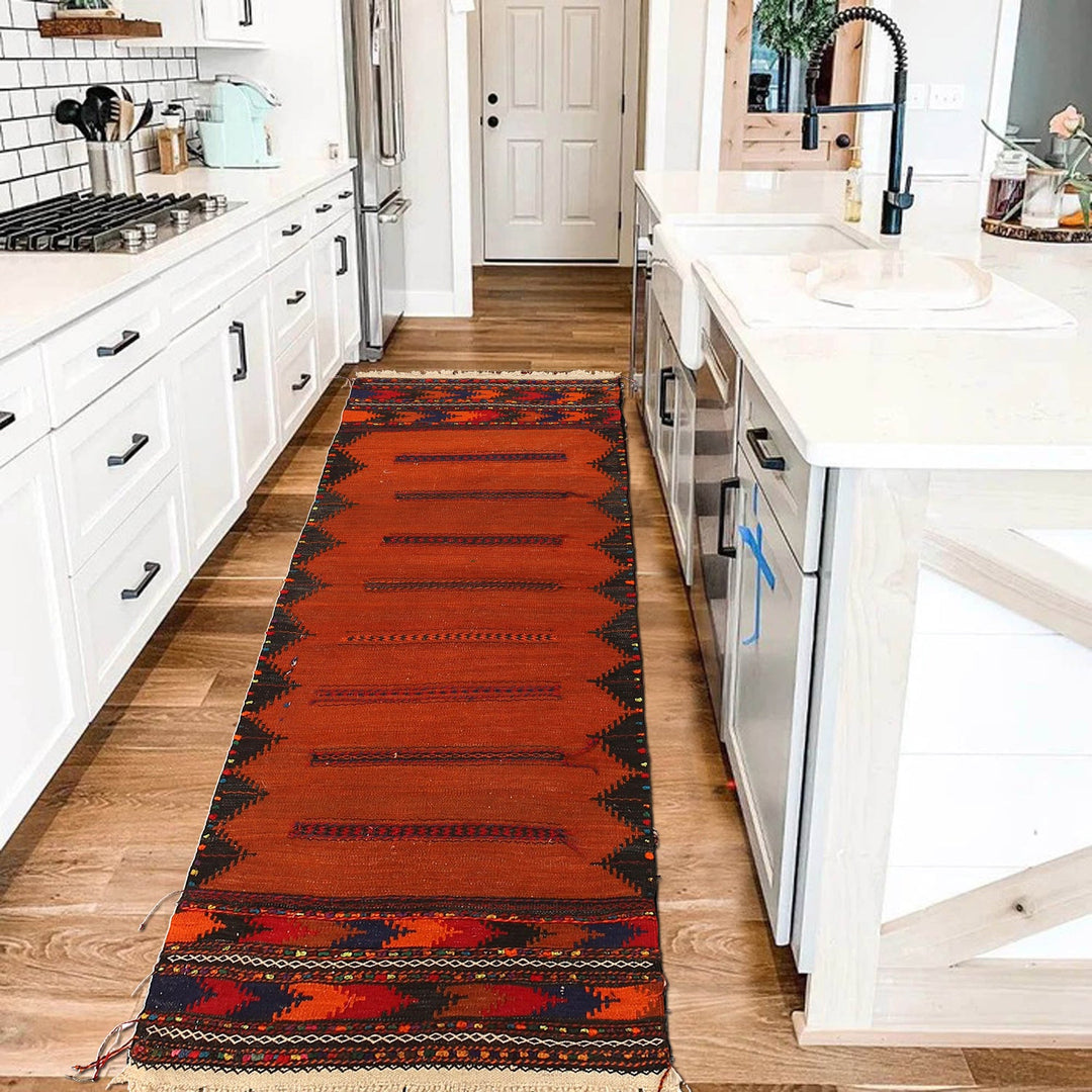 Handmade Table Sheet Kilim Runner 2' 2" x 5' 5" - No. AL14580