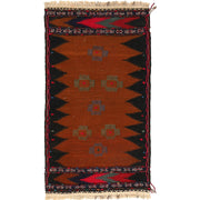 Hand Knotted Sufra Kilem Runner 2' 1" x 4' 0" - No. AL12244