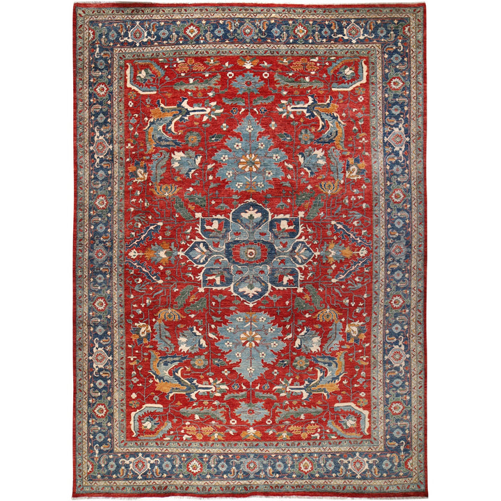 Red Color Heriz Design Rug 9' 10" x 14' 1" - No. AL81508