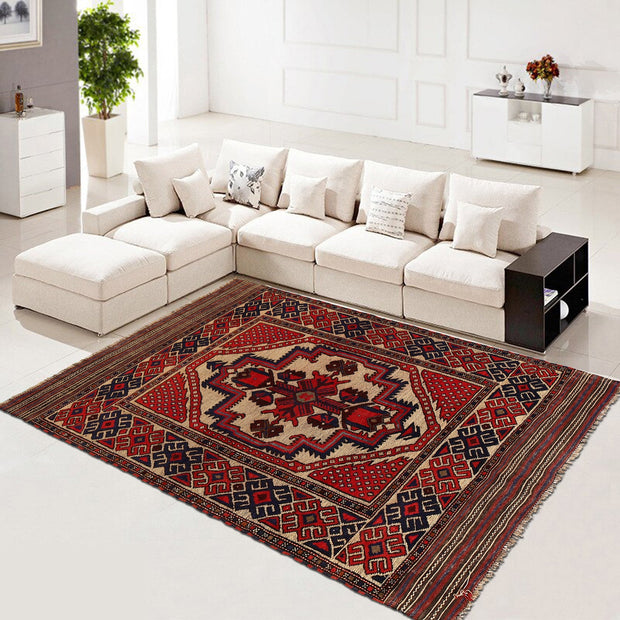 Handmade Barjista Kilim Rug 4' 3" x 5' 11" - No. AL10567