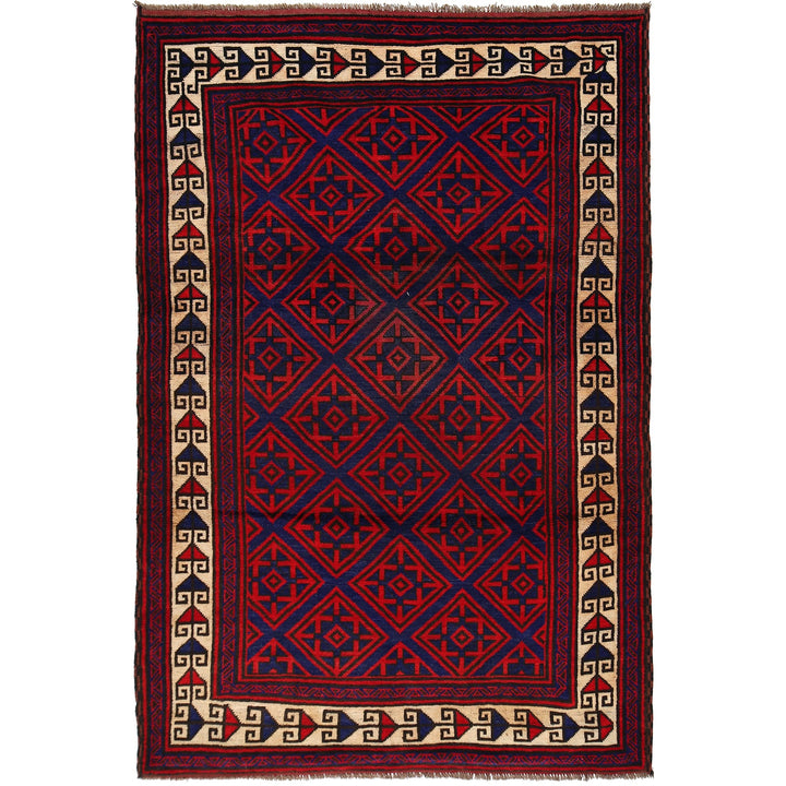 Hand Knotted Baluchi Rug 5' 7" x 8' 6" - No. AL72339