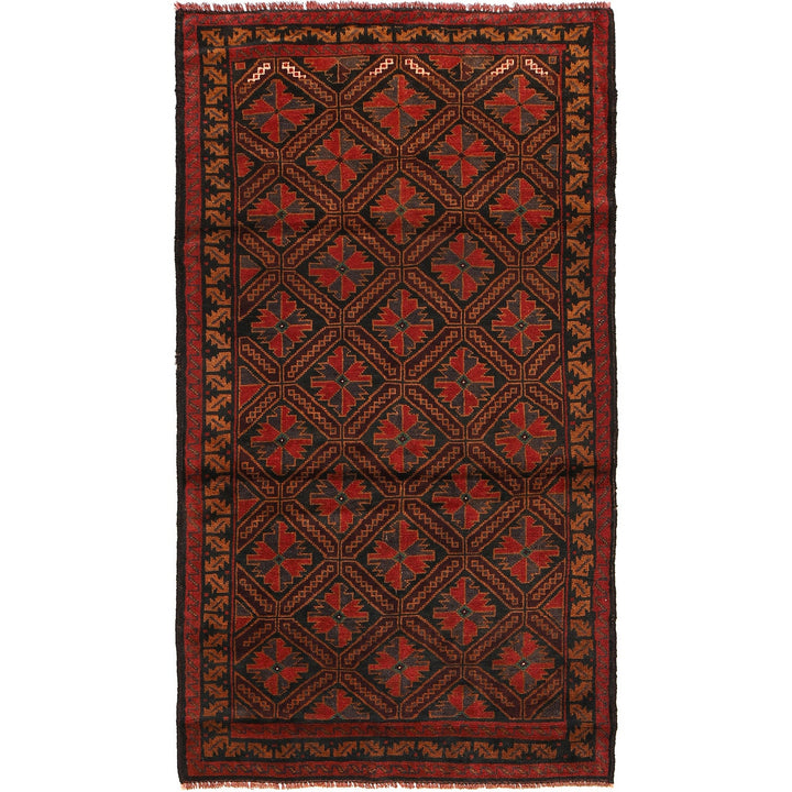Tribal Baloch Rug 3' 5" x 6' 3" - No. AL42349
