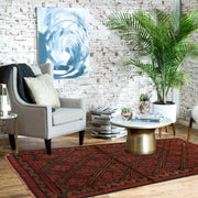 Tribal Baloch Rug 3' 5" x 6' 3" - No. AL42349