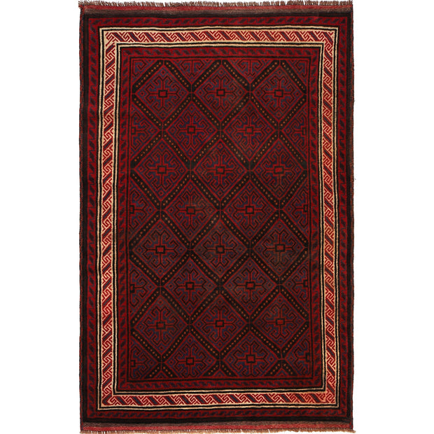 Hand Knotted Baluchi Rug 4' 11" x 7' 6" - No. AL18295