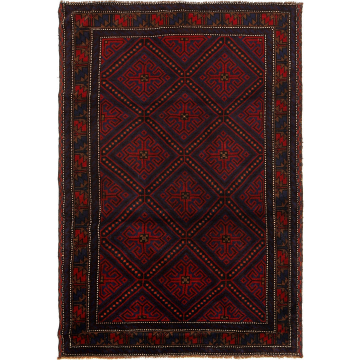 Tribal Baloch Rug 4' 2" x 6' 4" - No. AL57952