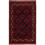 Tribal Baloch Rug 3' 10" x 5' 9" - No. AL47983