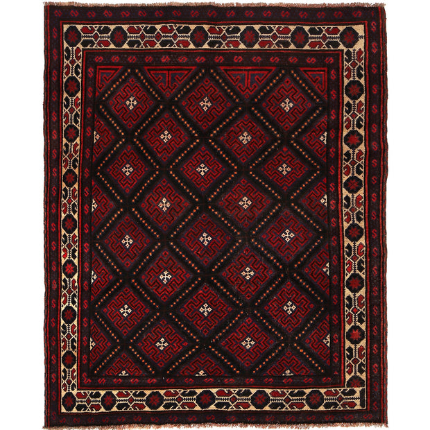 Handmade Baluchi Rug 5' 2" x 6' 7" - No. AL19125