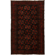 Tribal Baloch Rug 3' 8" x 5' 12" - No. AL93745