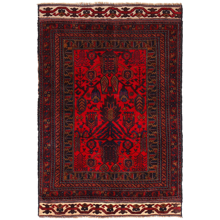 Tribal Baloch Rug 3' 9" x 5' 6" - No. AL56894