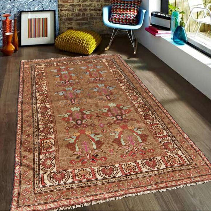 Hand Knotted Overdye Wool Rug 4' 0" x 6' 4" - No. AL75966