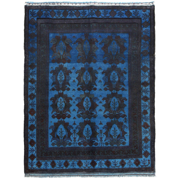 Hand Knotted Overdye Wool Rug 4' 4" x 5' 5" - No. AL51265