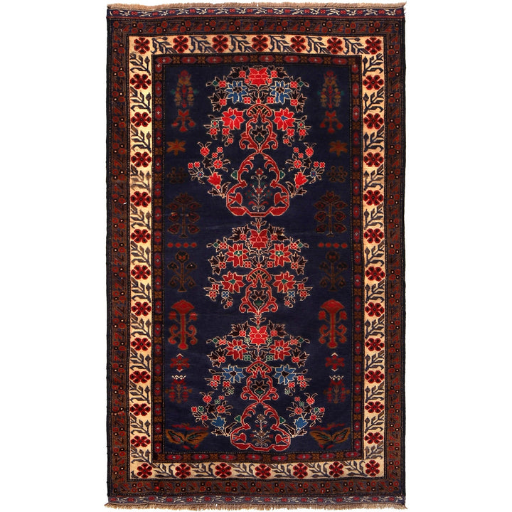 Tribal Baloch Rug 4' 0" x 7' 3" - No. AL54305