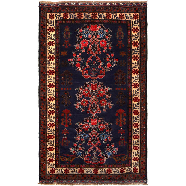 Tribal Baloch Rug 4' 0" x 7' 3" - No. AL54305