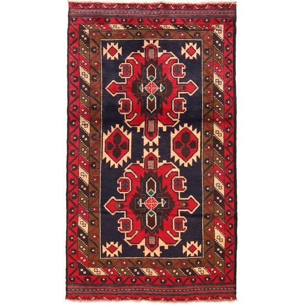 Tribal Baloch Rug 3' 6" x 6' 3" - No. AL53775