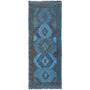 Hand Knotted Overdyed Kilim Runner 2' 1" x 5' 11" - No. AL53876