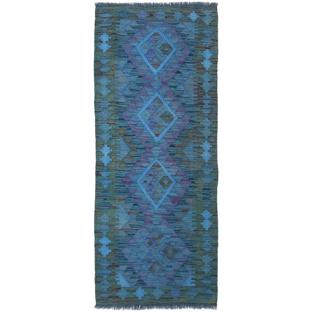 Overdyed Chobi Kilim Runner 2' 0" x 4' 11" - No. AL44115
