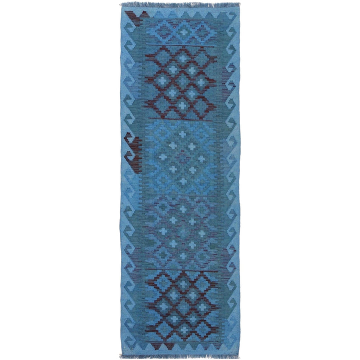 Handmade Overdyed Kilim Runner 2' 1" x 6' 5" - No. AL94554