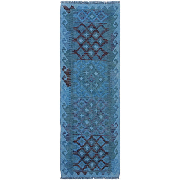 Handmade Overdyed Kilim Runner 2' 1" x 6' 5" - No. AL94554
