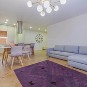 Purple Color Overdyed Kelim 3' 6" x 4' 11" - No. AL86262