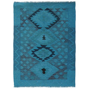 Hand Knotted Overdyed Kilim 3' 4" x 4' 6" - No. AL15359