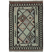 Hand Knotted Overdyed Kilim 3' 3" x 4' 10" - No. AL66902