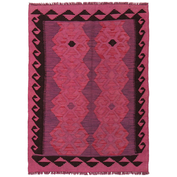 Handmade Overdye Kilim 3' 5" x 4' 8" - No. AL30582