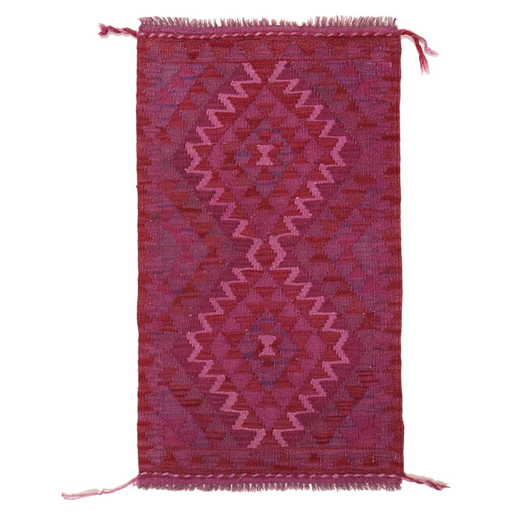 Purple Color Overdyed Kelim 1' 10" x 3' 1" - No. AL46033