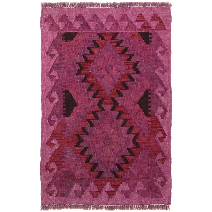 Handmade Overdyed Kilim 2' 0" x 3' 1" - No. AL91821
