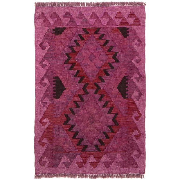 Handmade Overdyed Kilim 2' 0" x 3' 1" - No. AL91821