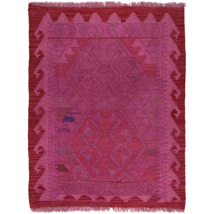 Handmade Overdyed Kilim 2' 2" x 2' 10" - No. AL66215