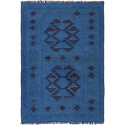Blue Color Overdyed Kelim 2' 7" x 3' 9" - No. AL31069