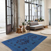 Blue Color Overdyed Kelim 2' 7" x 3' 9" - No. AL31069