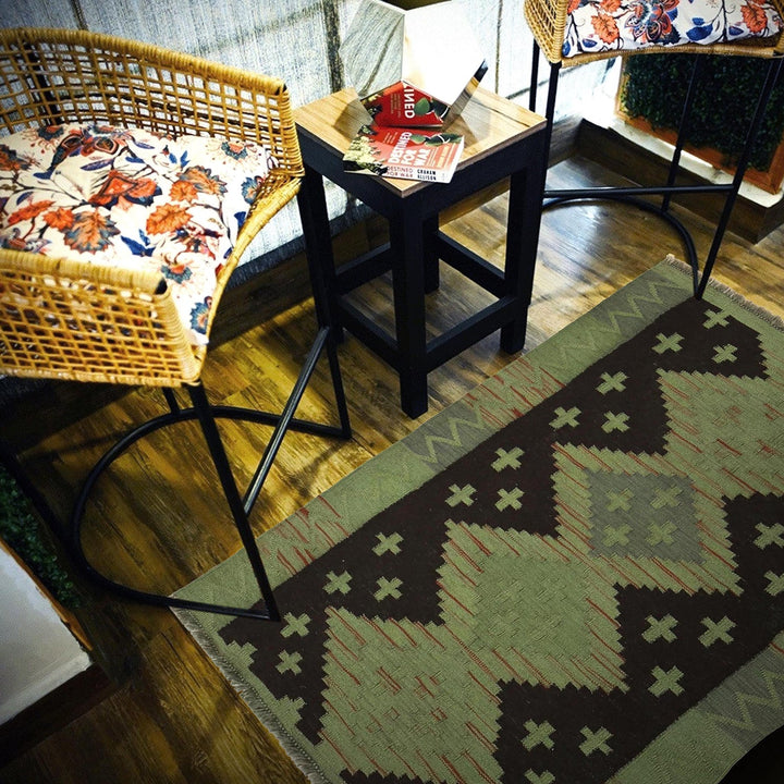 Handmade Overdye Kilim 2' 9" x 3' 10" - No. AL40974