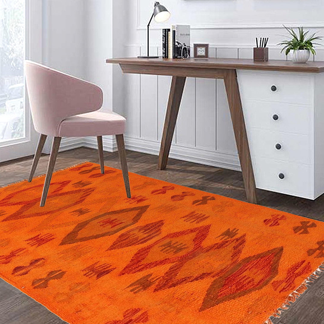 Overdyed Chobi Kilim 2' 7" x 3' 10" - No. AL56647