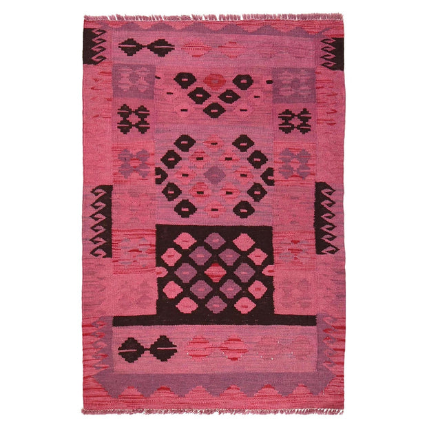 Handmade Overdyed Kilim 2' 8" x 3' 11" - No. AL46949
