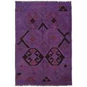 Overdyed Chobi Kilim 3' 9" x 5' 7" - No. AL10910