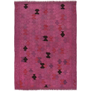 Overdyed Chobi Kilim 4' 0" x 5' 7" - No. AL84812