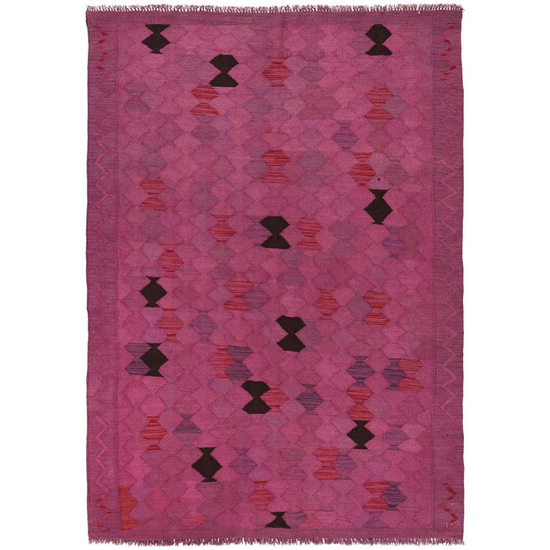 Overdyed Chobi Kilim 4' 0" x 5' 7" - No. AL84812
