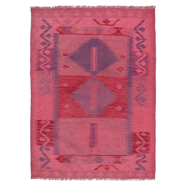 Handmade Overdyed Kilim 3' 7" x 5' 1" - No. AL54171