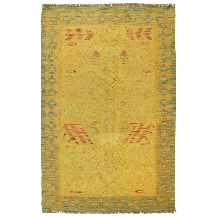 Hand Knotted Overdyed Kilim 3' 11" x 6' 0" - No. AL68758