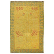 Hand Knotted Overdyed Kilim 3' 11" x 6' 0" - No. AL68758