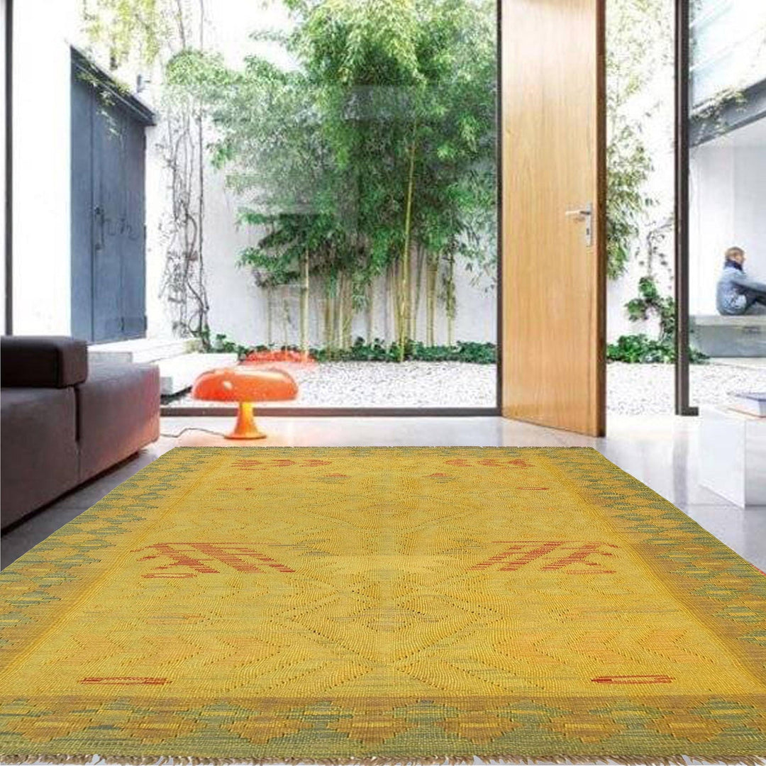 Hand Knotted Overdyed Kilim 3' 11" x 6' 0" - No. AL68758