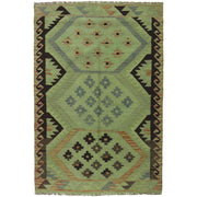 Handmade Overdyed Kilim 4' 1" x 5' 11" - No. AL27580