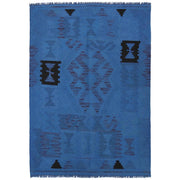 Blue Color Overdyed Kelim 3' 11" x 5' 8" - No. AL70185
