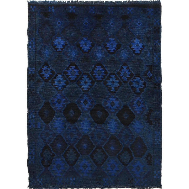 Blue Overdyed Area Rug 2' 9" x 4' 2" - No. AL74427