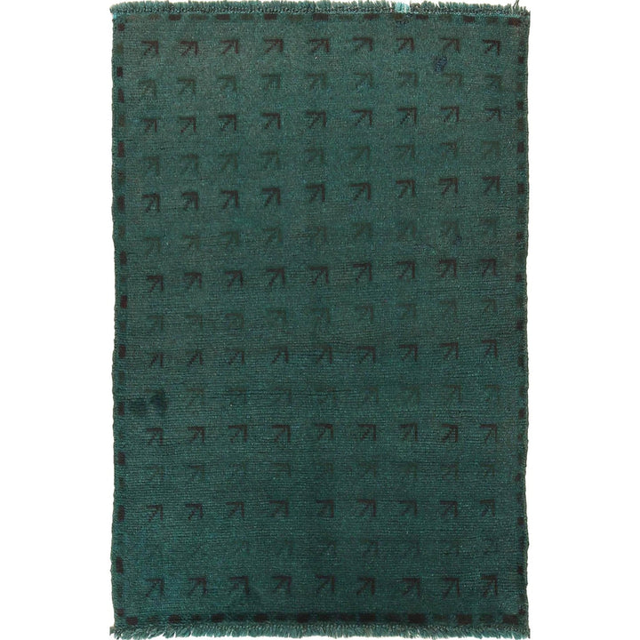 Sea Green Overdyed Area Rug 2' 11" x 4' 4" - No. AL21574