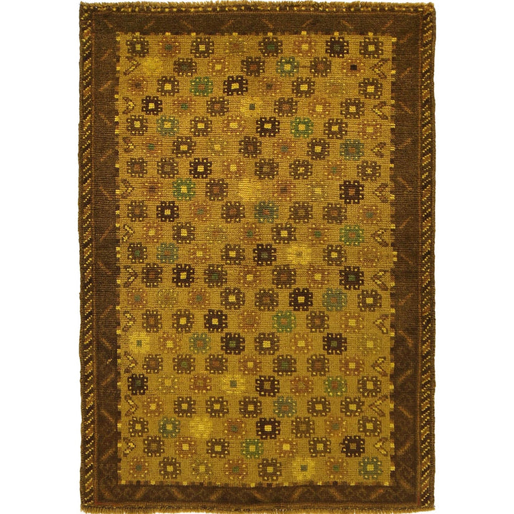 Hand Knotted Overdye Wool Rug 3' 3" x 4' 8" - No. AL57684