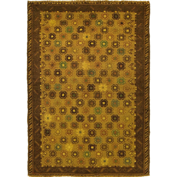 Hand Knotted Overdye Wool Rug 3' 3" x 4' 8" - No. AL57684