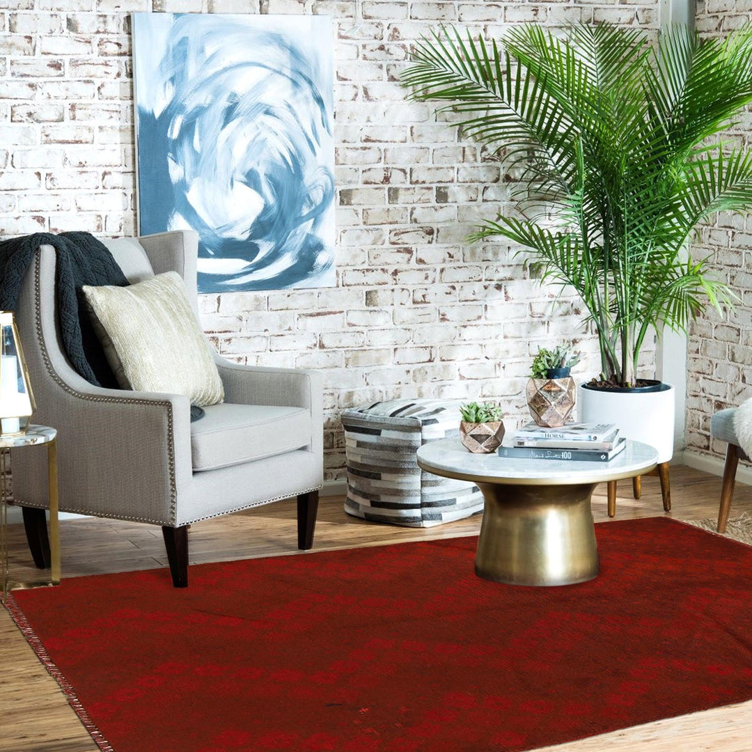 Overdyed Wool Carpet 3' 4" x 4' 9" - No. AL66552