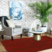 Overdyed Wool Carpet 3' 4" x 4' 9" - No. AL66552